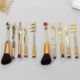 Gold Naruto Makeup Brushes(anime)