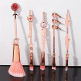 Pink Naruto makeup brushes(anime)